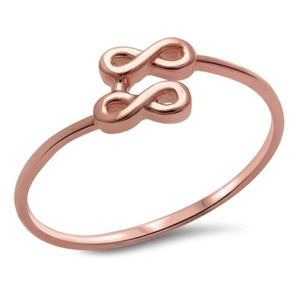 Rose Gold Double Infinity Ring